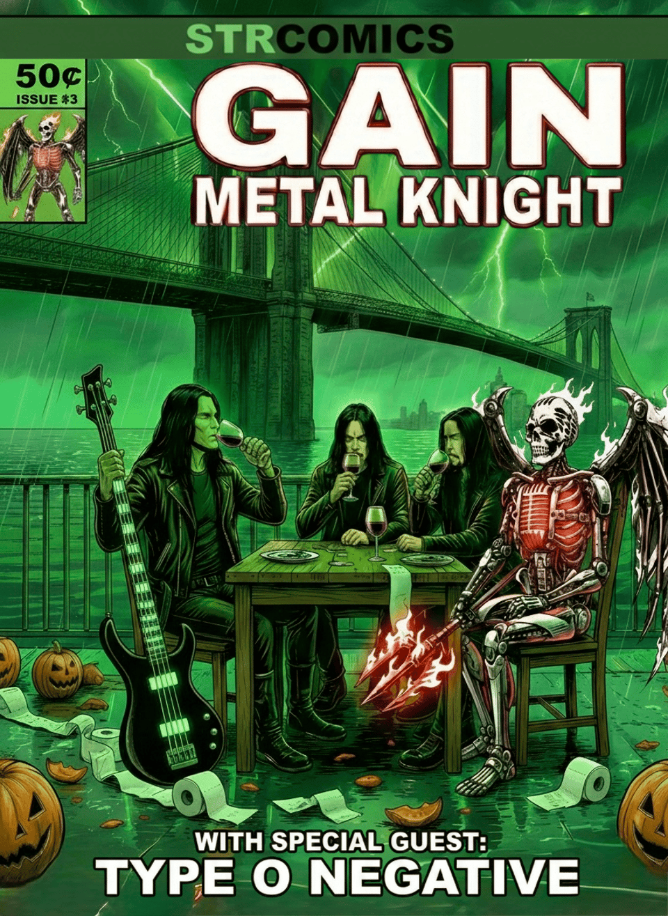 GAIN Metal Knight Type O Negative Comic Cover